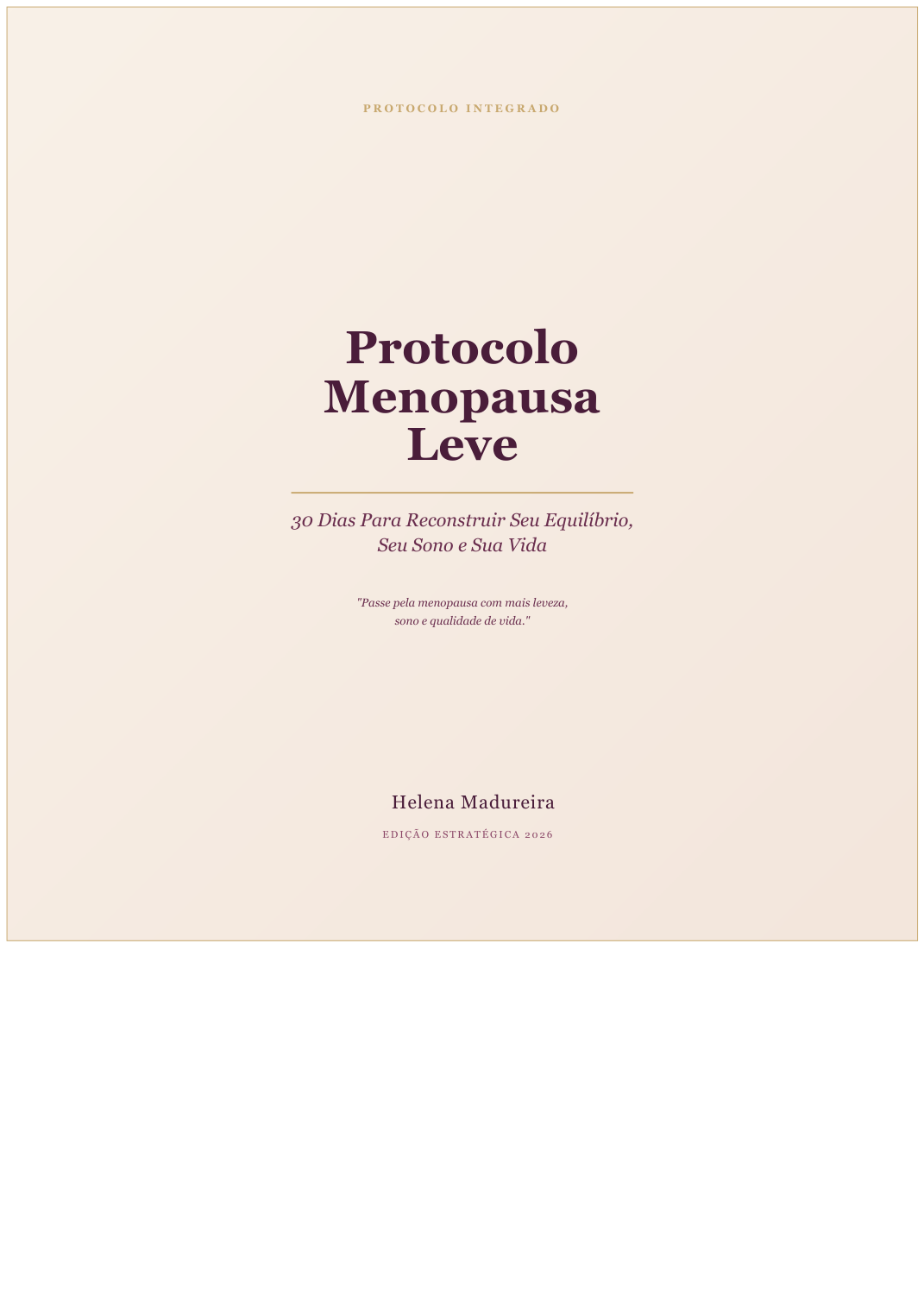Protocolo Menopausa Leve